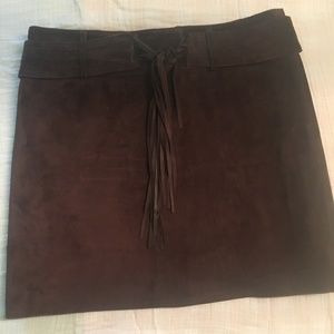 Brown Mini Skirt